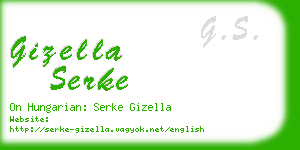 gizella serke business card